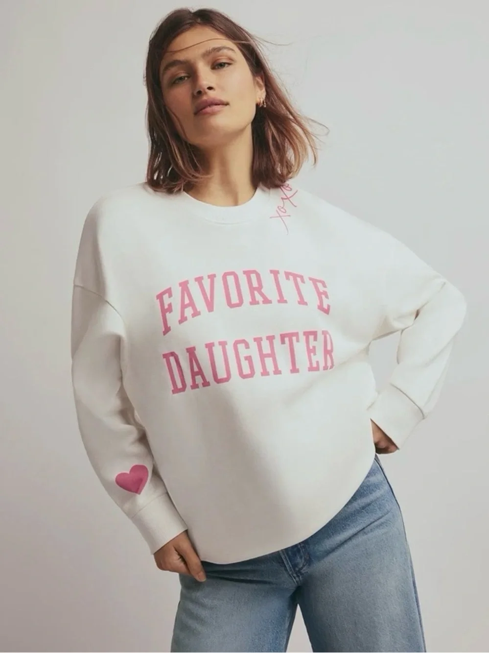FAVORITE DAUGHTER Valentines Day Collection Sweatshirt Crewneck